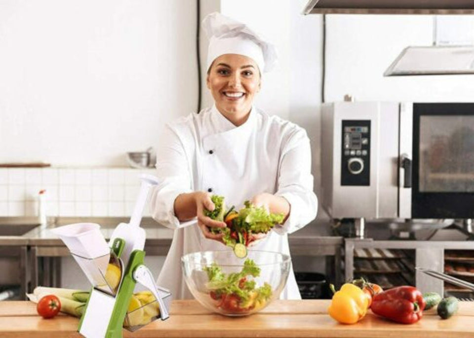 4 In 1 Vegetable Cutter Chopper Adjustable Multi-function Drum Cutter Vertical Vegetable Cutter Kitchen Shredder Grater