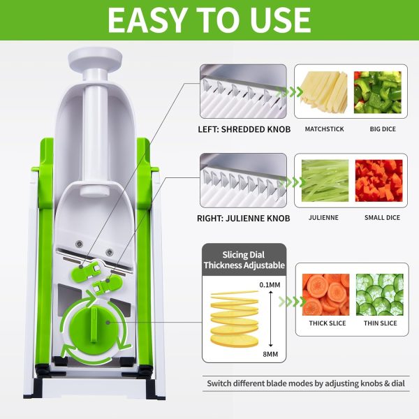 4 In 1 Vegetable Cutter Chopper Adjustable Multi-function Drum Cutter Vertical Vegetable Cutter Kitchen Shredder Grater