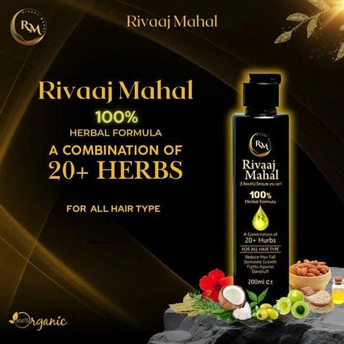 RIVAAJ MAHAL Hair Oil for All Hair Types - 200ml | Anti-Hair Fall & Promotes Hair Growth