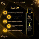 RIVAAJ MAHAL Hair Oil for All Hair Types - 200ml | Anti-Hair Fall & Promotes Hair Growth