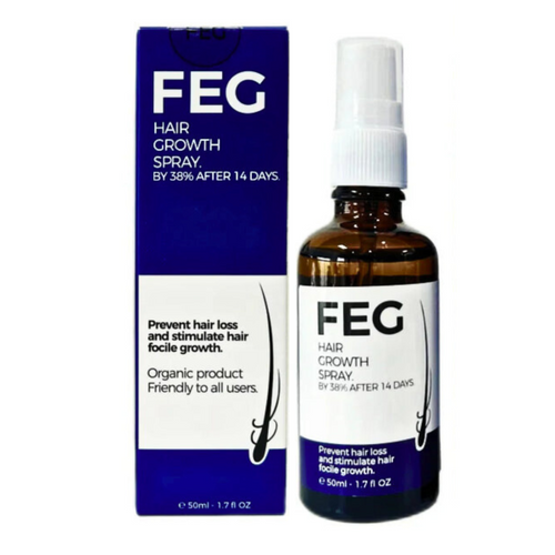 Feg Plus Beard & Hair Growth Serum Spray Powered By Nature For Visible Results | Best Quality Hair Growth Spray – Hair Serum – 60 Ml