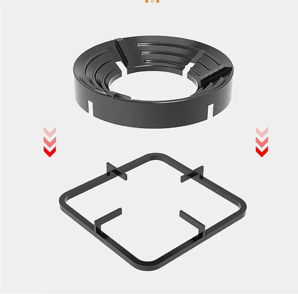 Gas Stove Burner Stand Non Slip Bracket 3d Windproof Hood Gas Cooker