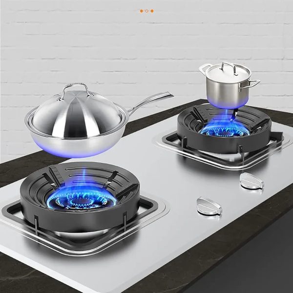 Gas Stove Burner Stand Non Slip Bracket 3d Windproof Hood Gas Cooker