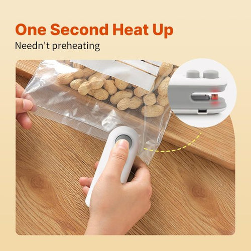 Heat Sealing Machine 2 In 1 Cutting And Sealer Usb Rechargeable Food Sealer Mini Sealer For Snack Storage Food