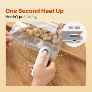 Heat Sealing Machine 2 In 1 Cutting And Sealer Usb Rechargeable Food Sealer Mini Sealer For Snack Storage Food
