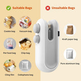 Heat Sealing Machine 2 In 1 Cutting And Sealer Usb Rechargeable Food Sealer Mini Sealer For Snack Storage Food