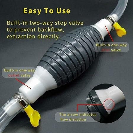 Multipurpose Liquid Transfer Pump | Portable Manual Oil, Water, Fuel Hand Transfer Pump – 5 Ft (random Color )